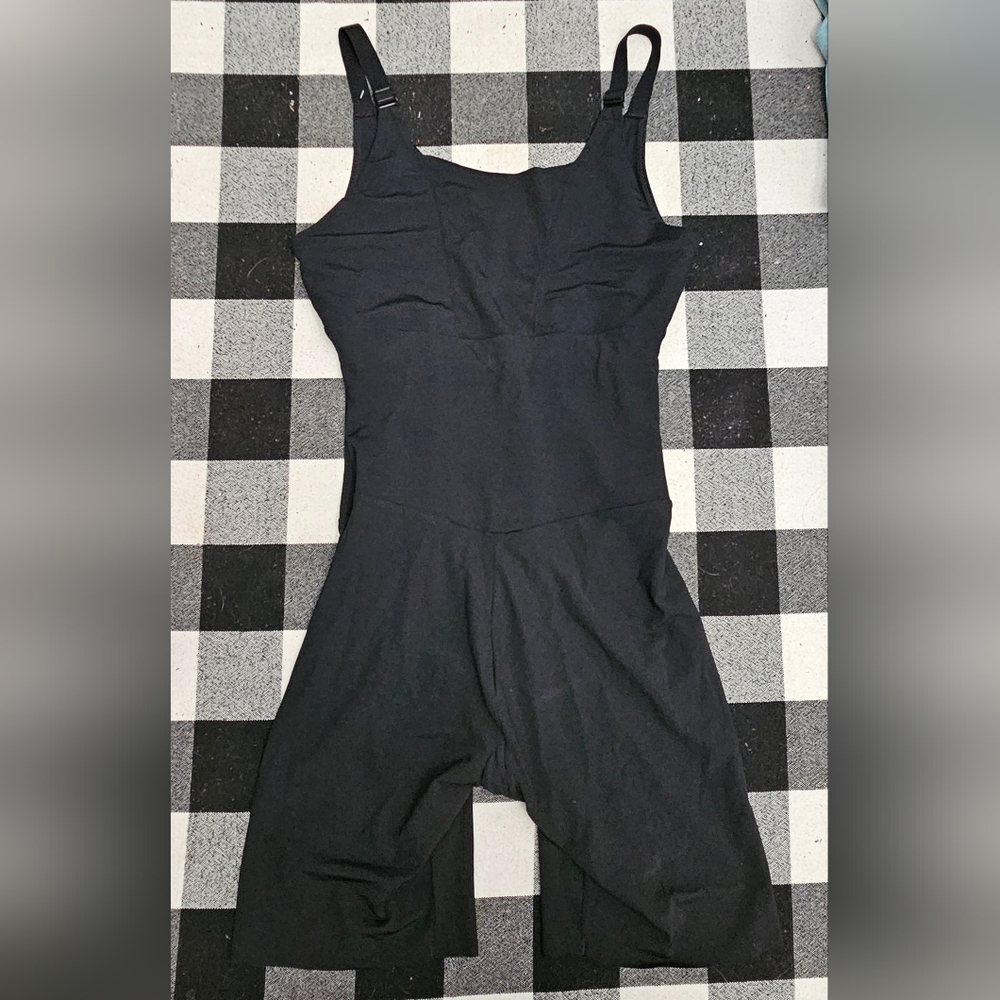 Maidenform Shapewear Bodysuit Thigh Slimmer Shaping‎ Black Medium